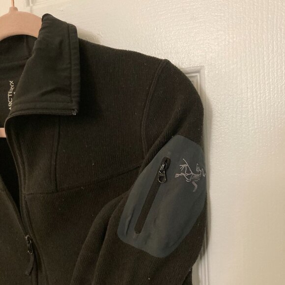 Arcteryx Cover Cardigan Sweater Jacket Black Small - Picture 5 of 5